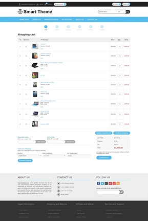 Smart Theme - Checkout Page