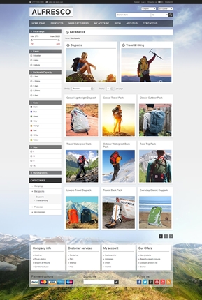 Alfresco Theme - Category Page